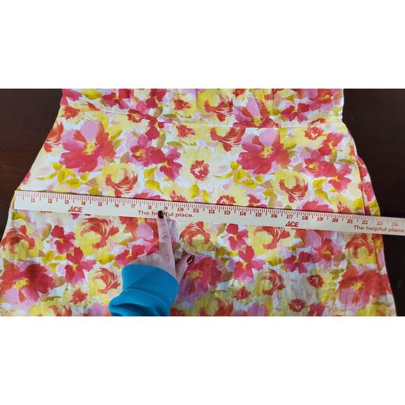 Old Navy Fit & Flare Linen Blend Smocked Tie-Shoulder Mini Cami Dress Size XL - Picture 14 of 15